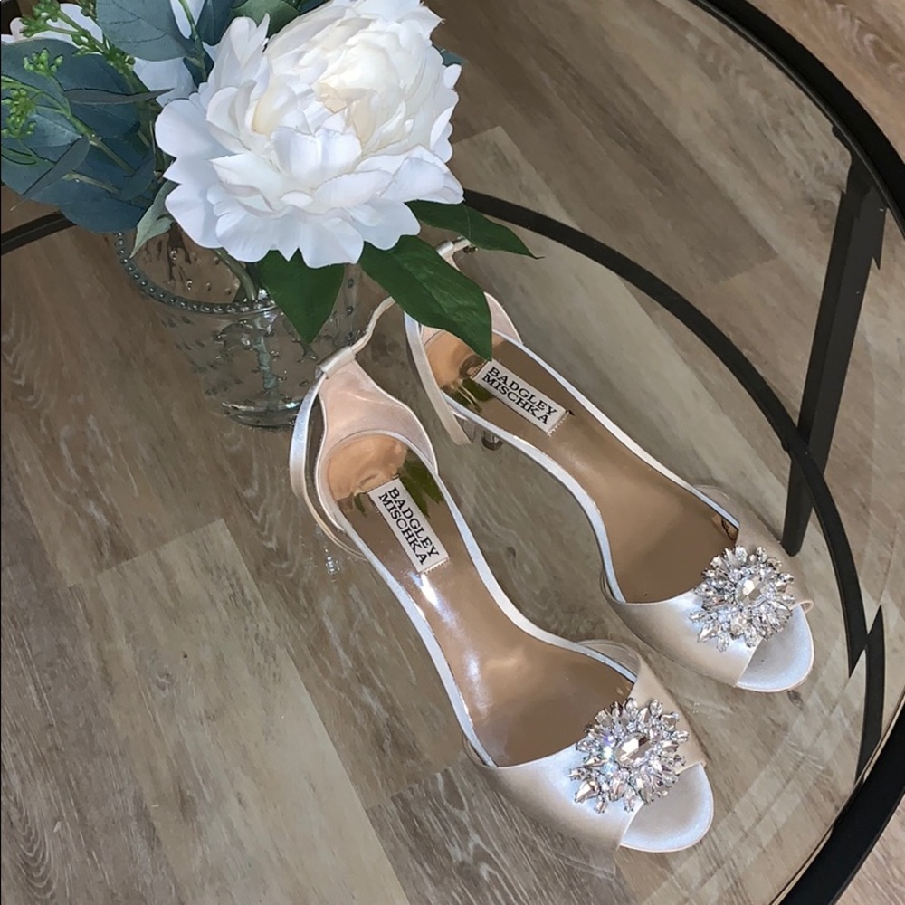 Badgley Mischka Sainte Crystal Embellished Sandal